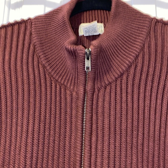 NWOT LL Bean men’s cardigan, brownish-burgundy, sz.XL - Picture 2 of 5